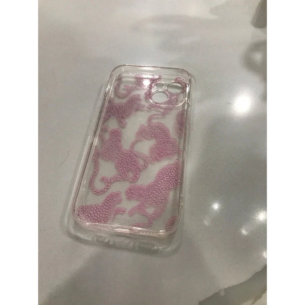 Jaguar leopard iPhone 15 clear phone case